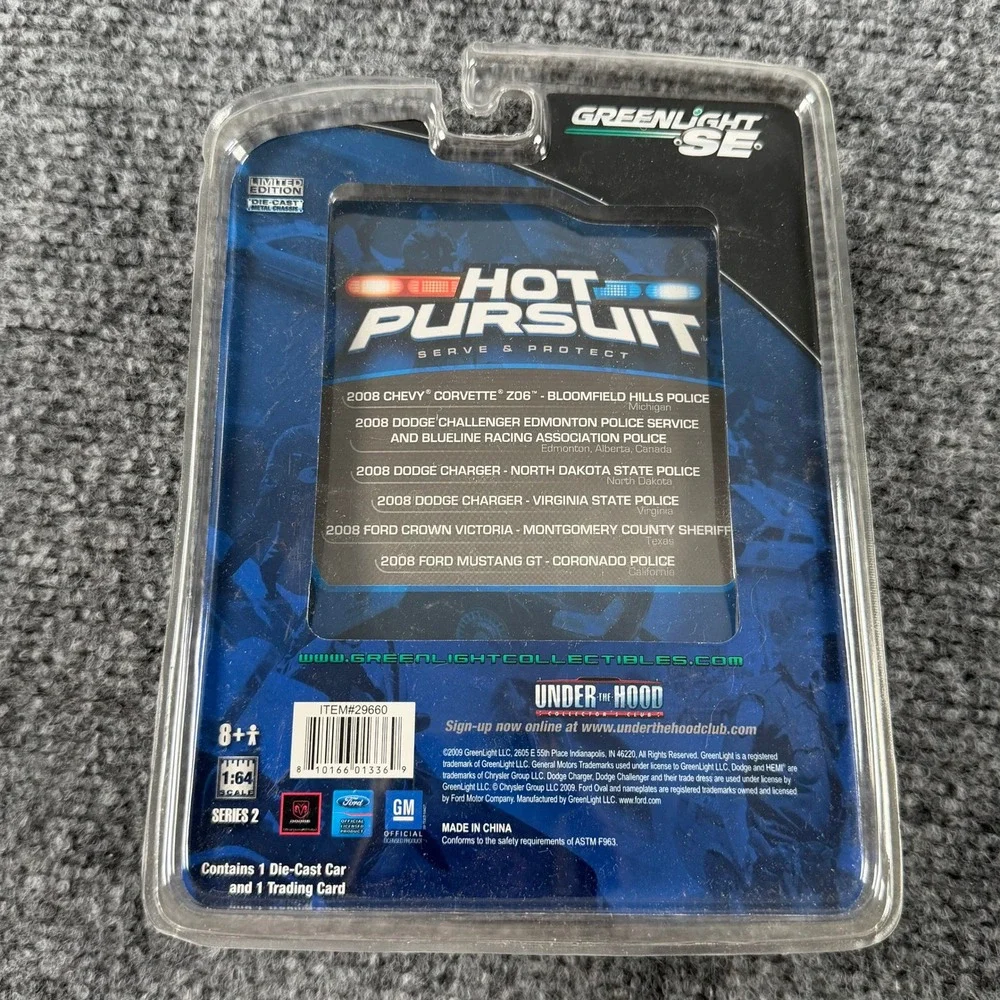 Greenlight Hot Pursuit 2008 Dodge Charger North Dakota State Police 1:64 White